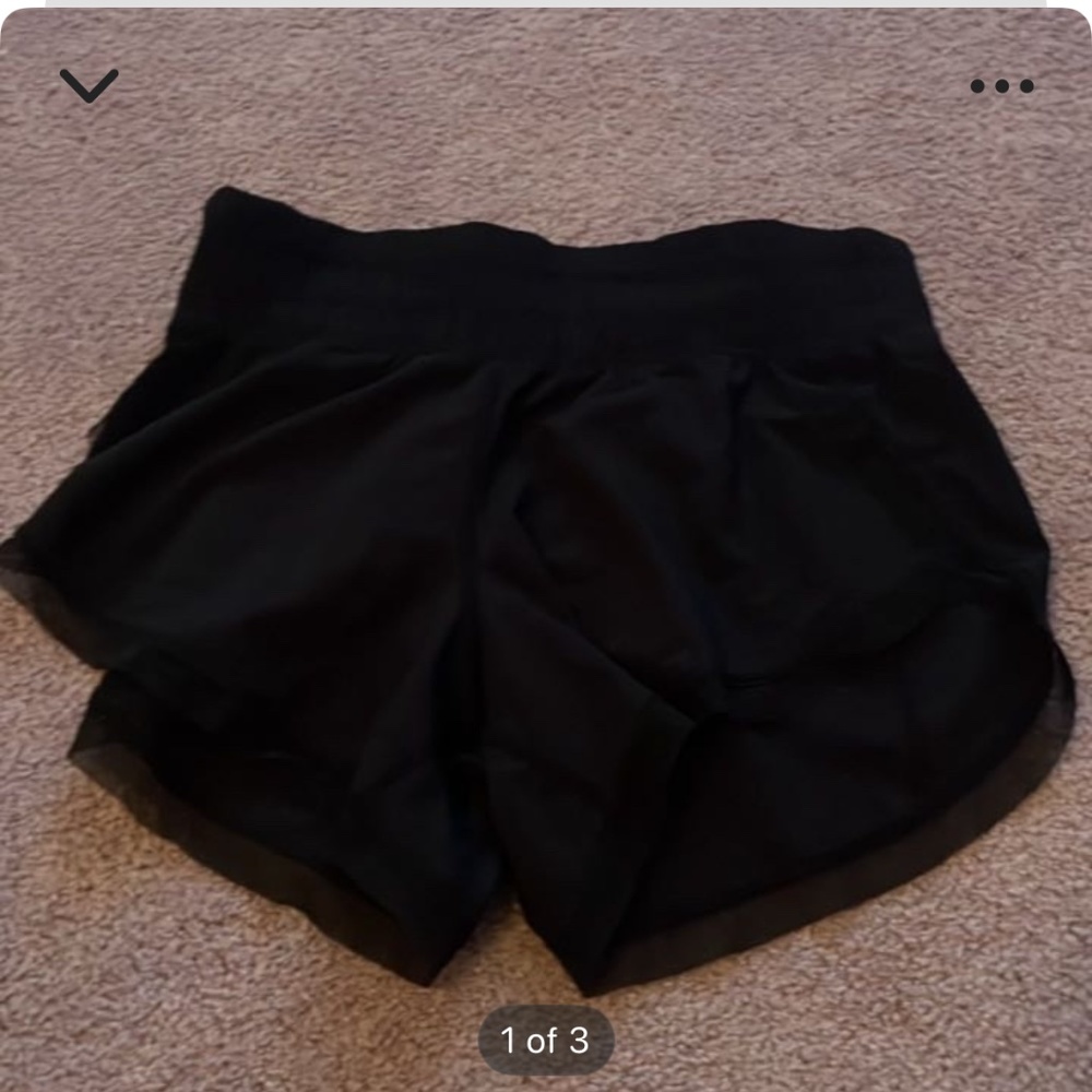 LULULEMON black shorts